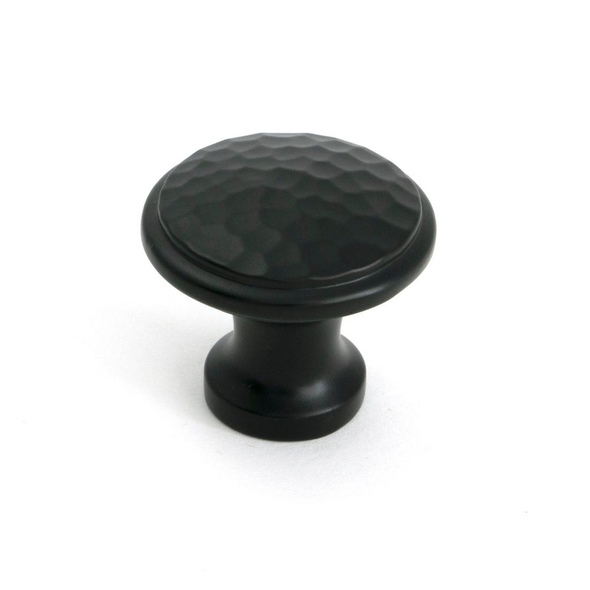 From The Anvil - Aged Bronze Hammered Cabinet Knob - Medium