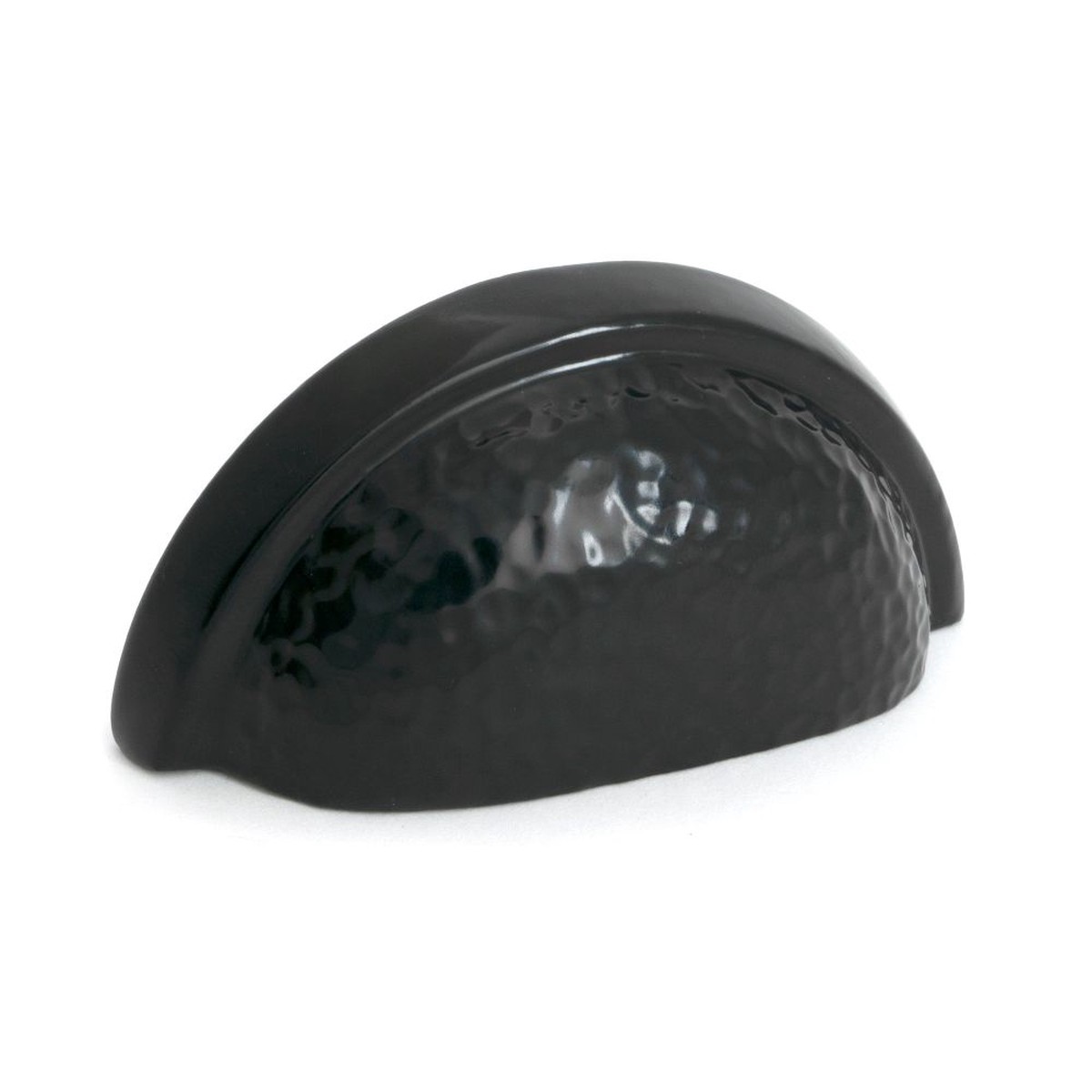 From The Anvil - Black Hammered Regency Drawer Pull