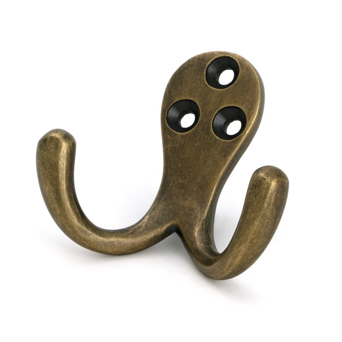 From The Anvil - Burnished Brass Celtic Double Robe Hook