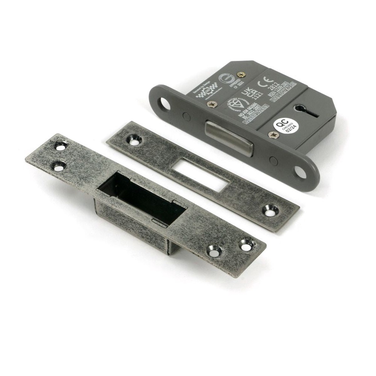 From The Anvil - Pewter 2.5" 5 Lever BS Dead Lock