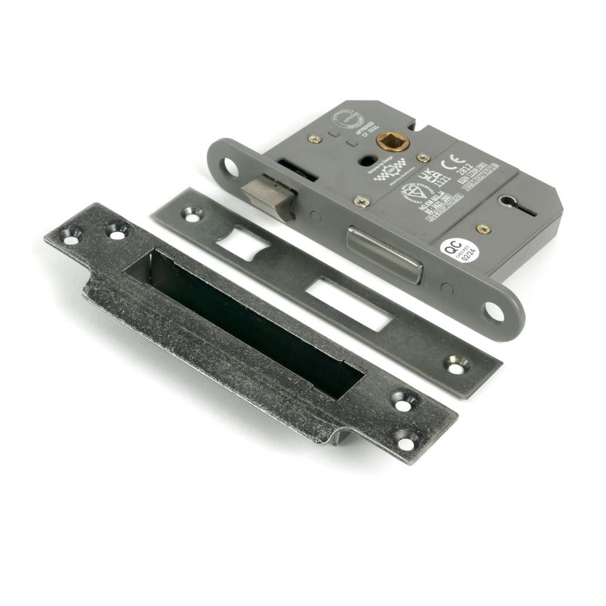 From The Anvil - Pewter 3" 5 Lever BS Sash Lock