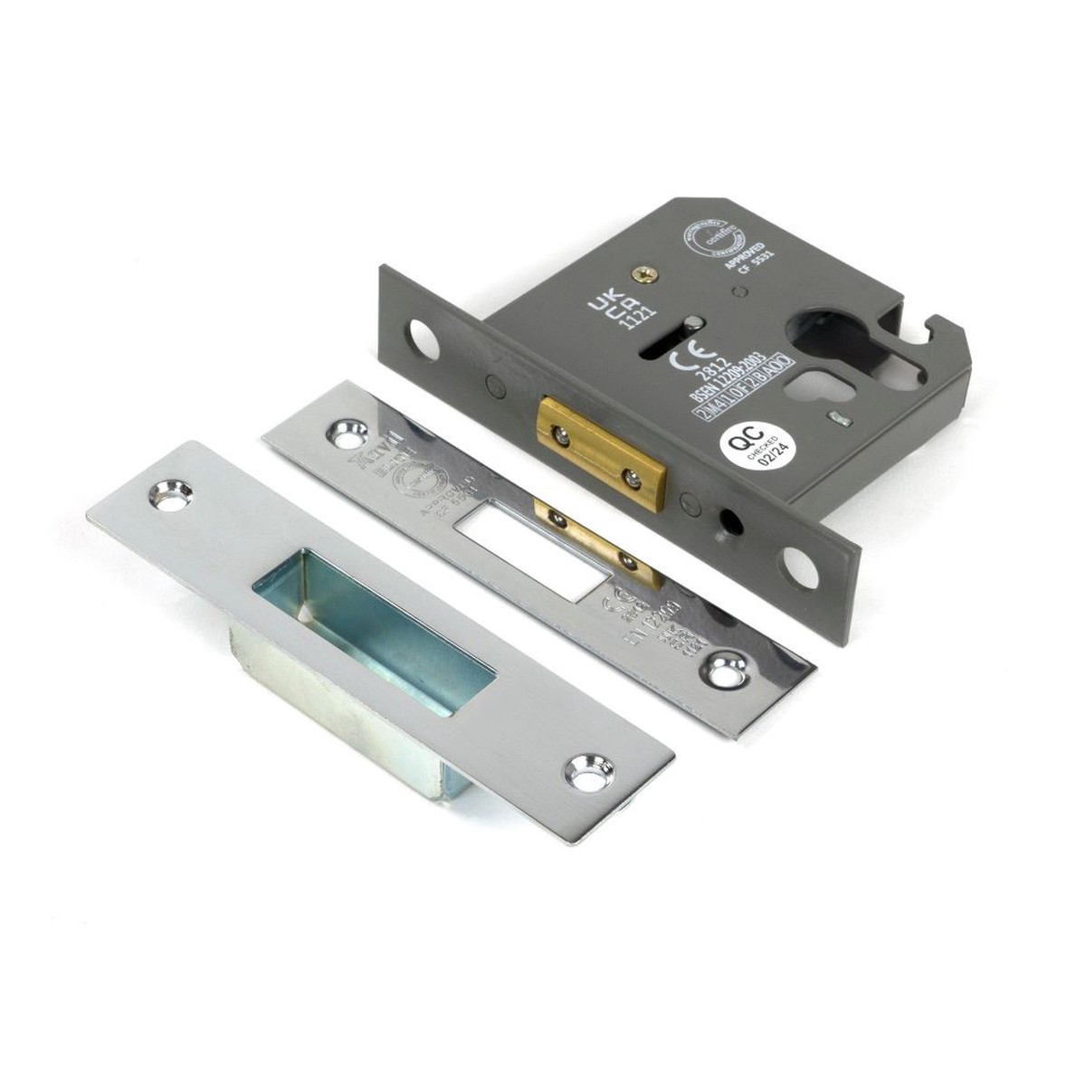 From The Anvil - Polished Chrome 3" Euro Profile Dead Lock