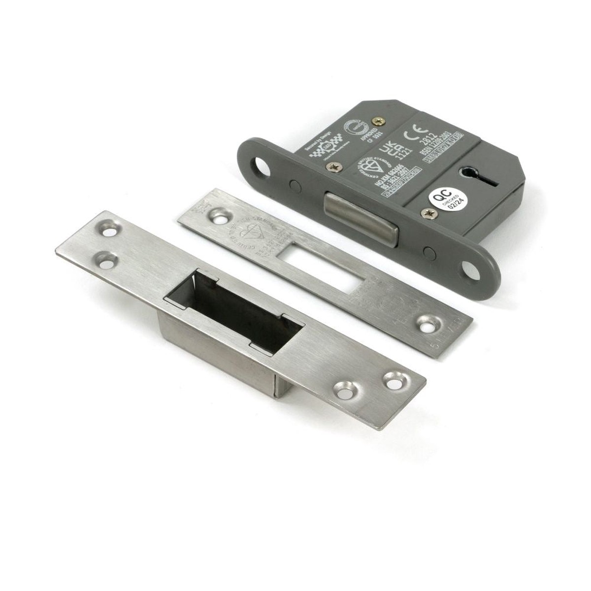 From The Anvil - Satin Chrome 2.5" 5 Lever BS Dead Lock