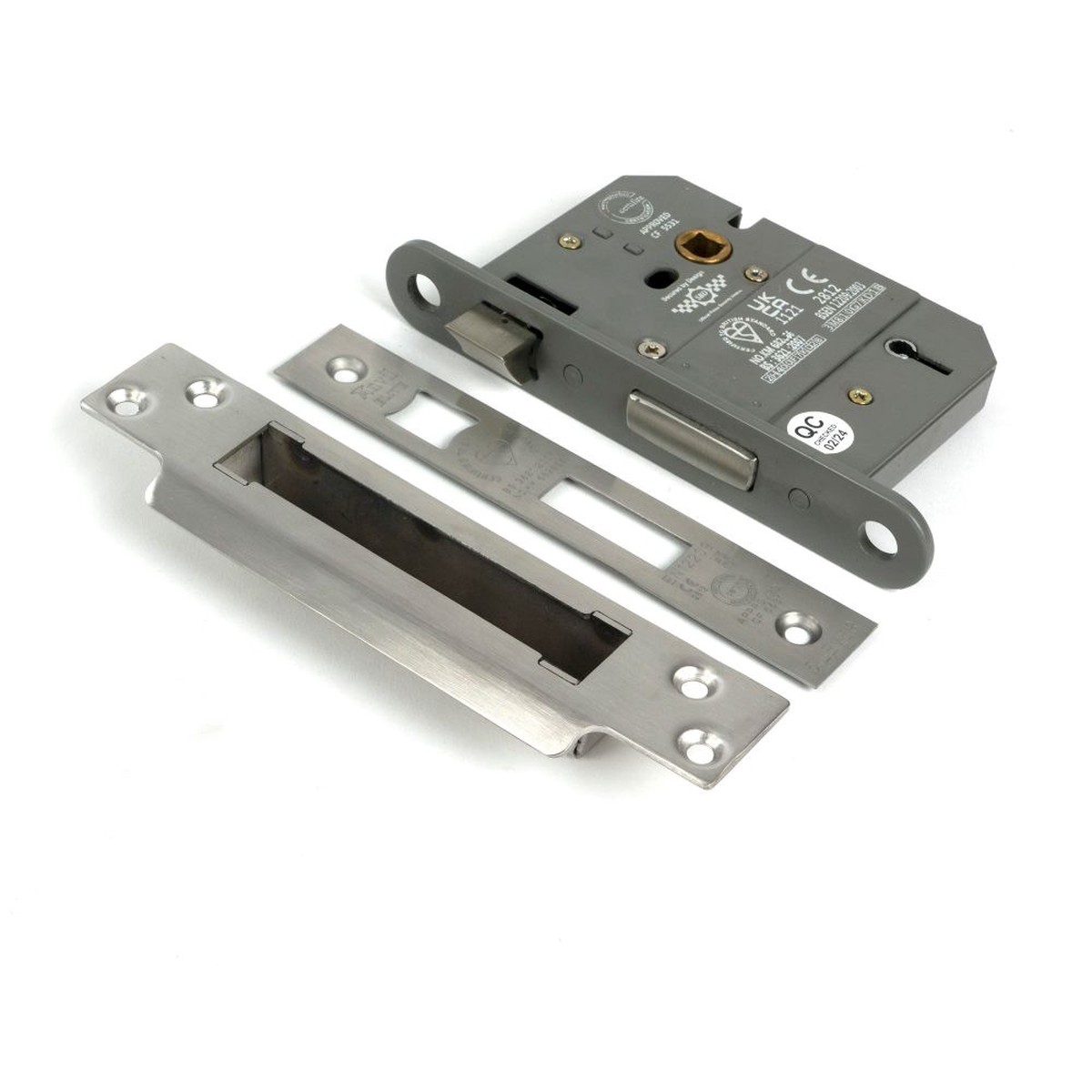 From The Anvil - Satin Chrome 3" 5 Lever BS Sash Lock