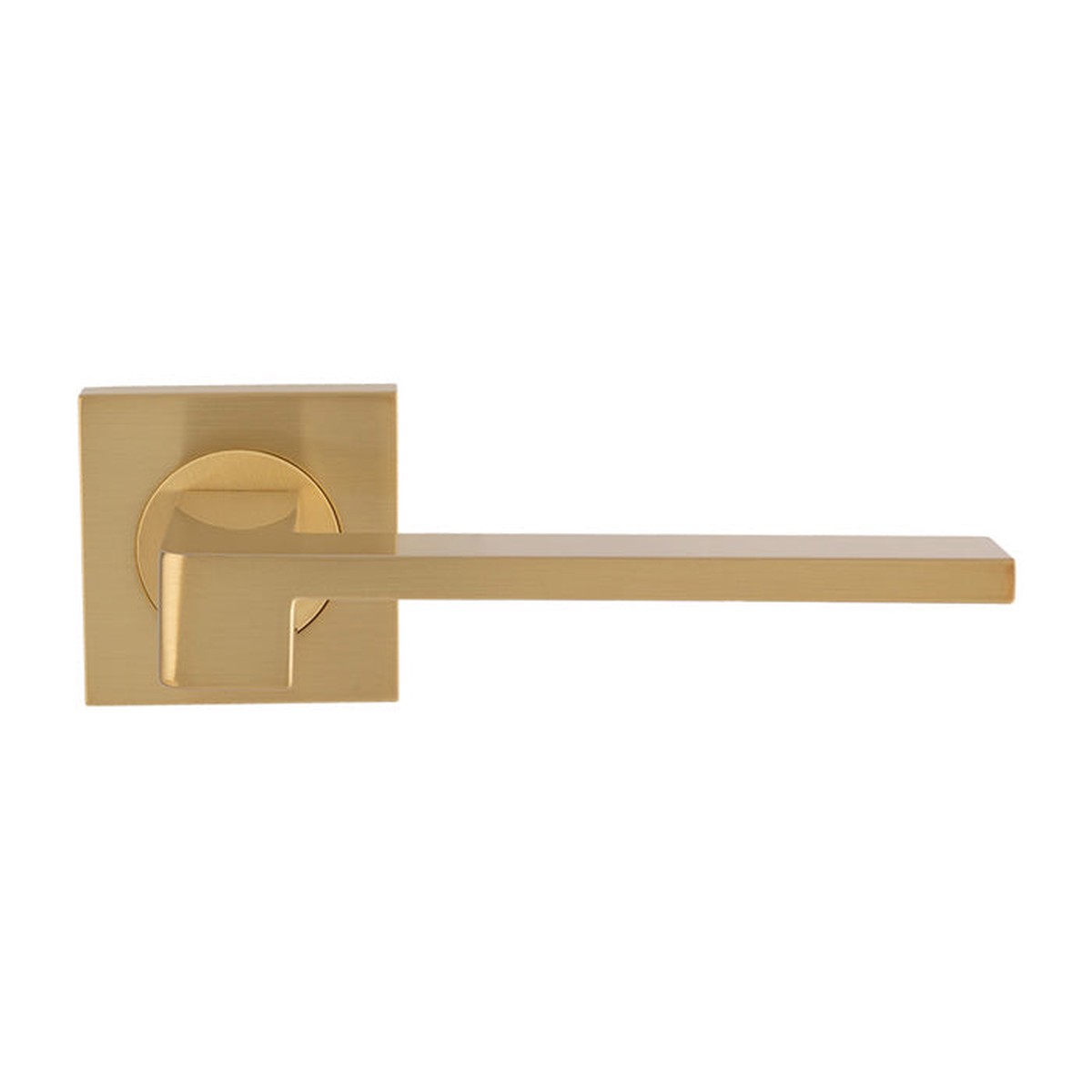 Serozzetta - Equi Lever on Square Rose - Satin Brass