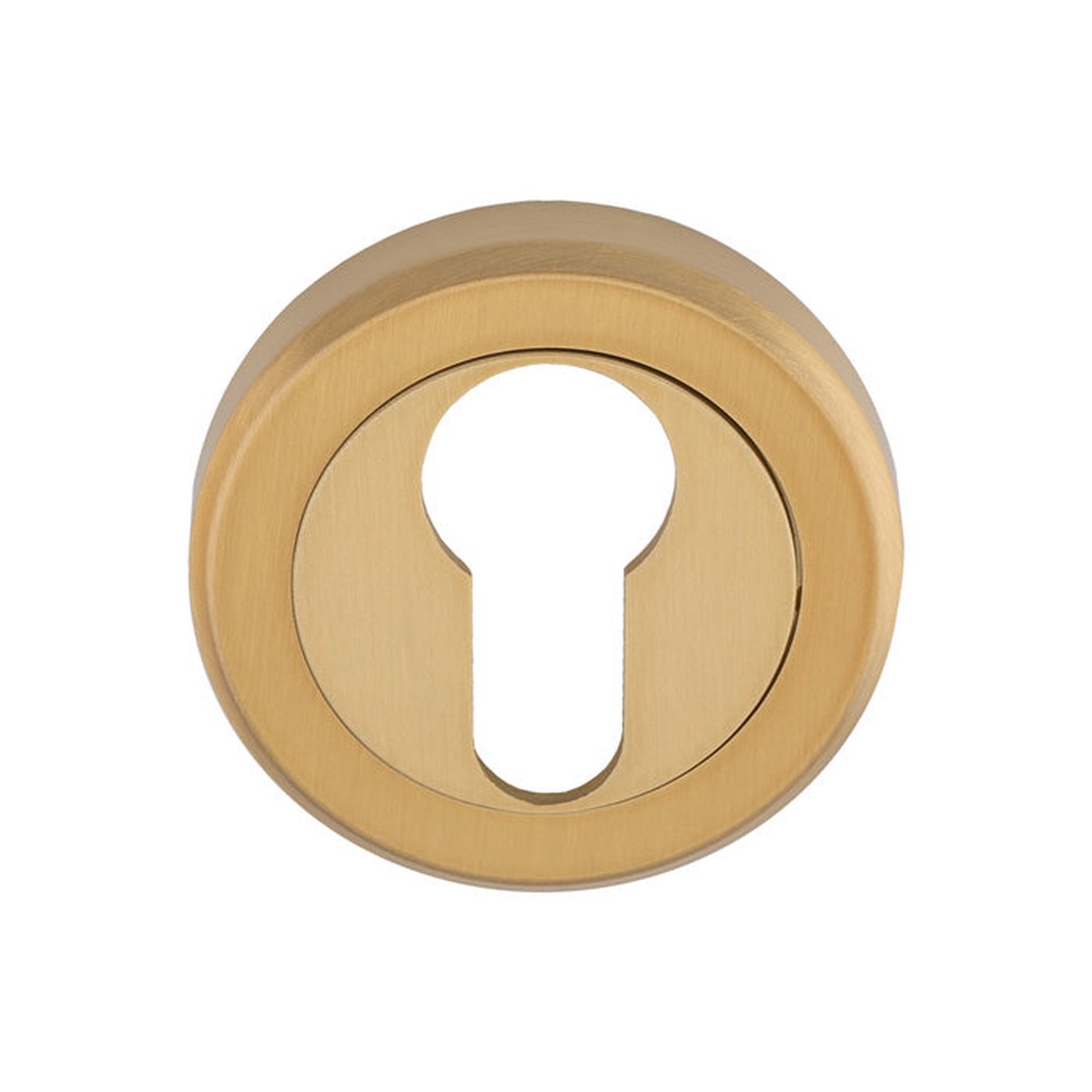 Serozzetta - Euro Profile Escutcheon - Satin Brass