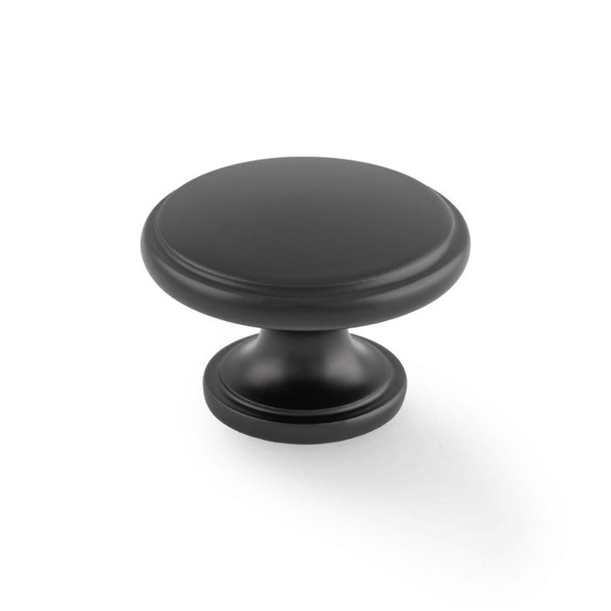 Alexander & Wilks - Cambridge Round Cupboard Knob - Black
