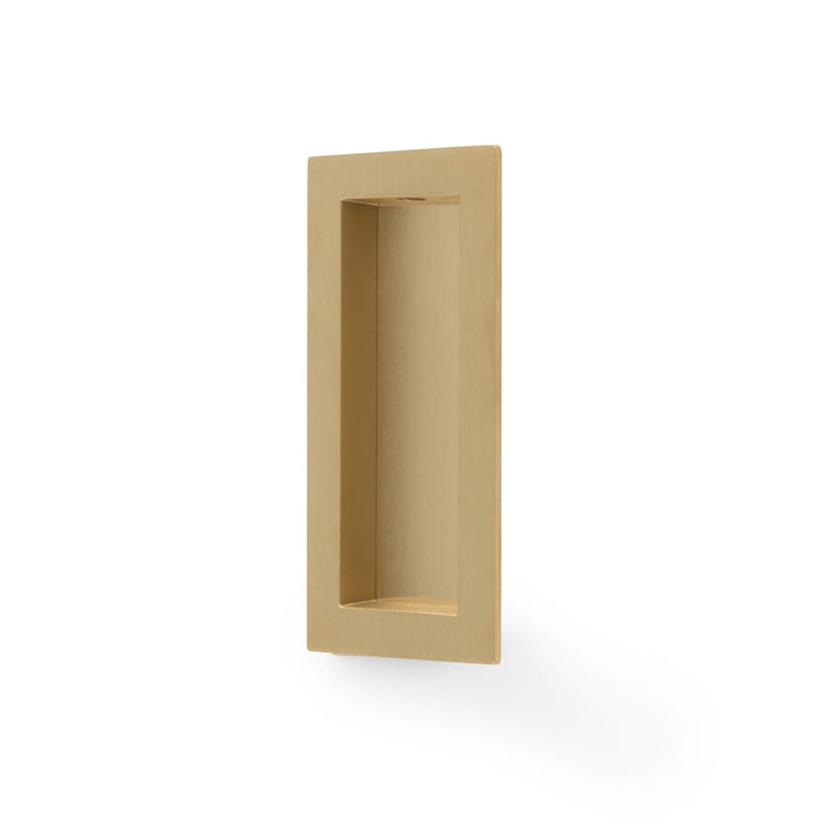 Alexander & Wilks - RECTANGULAR FLUSH PULL - 100X45MM - Satin Brass PVD