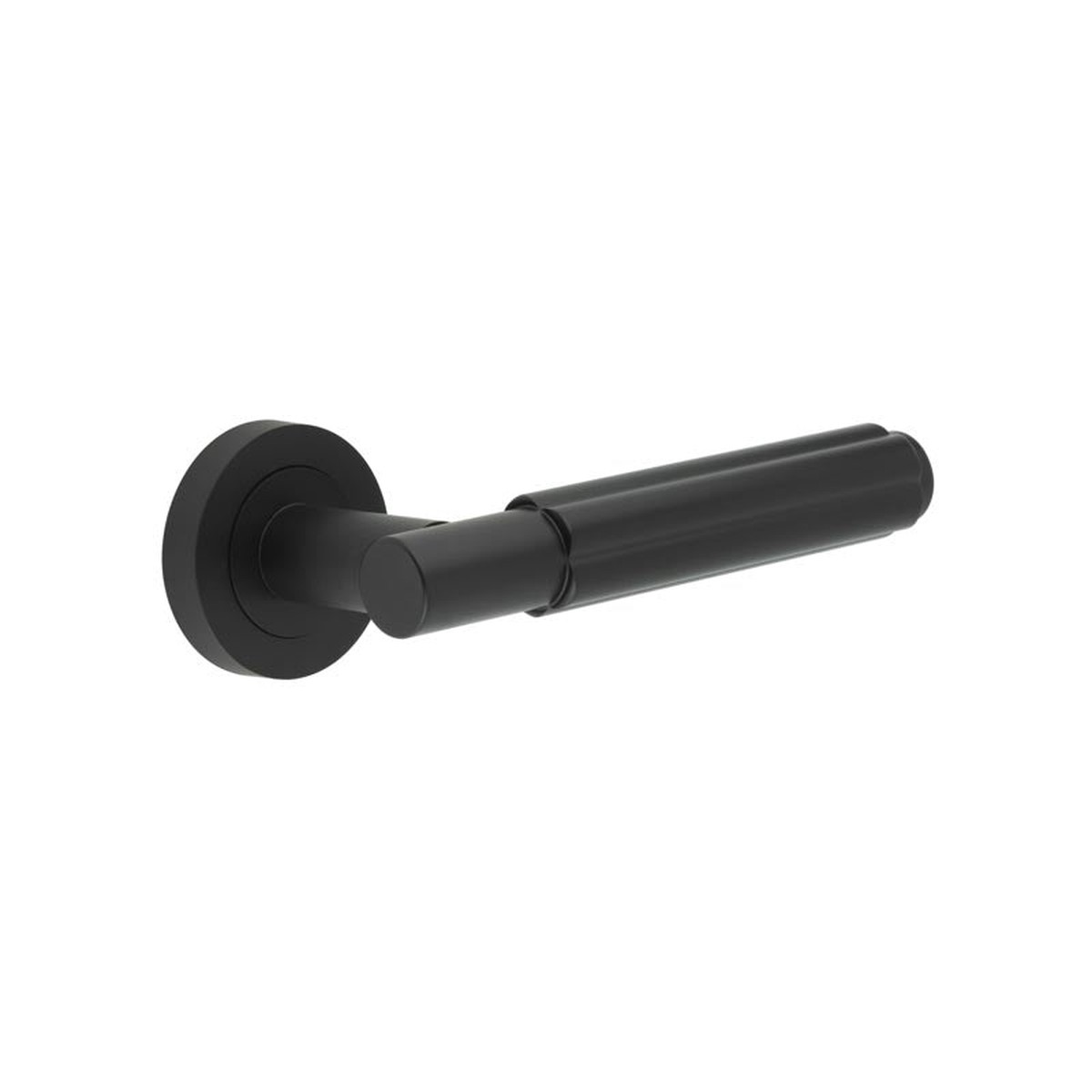 Frelan - Bloom Matt Black Lever on Rose