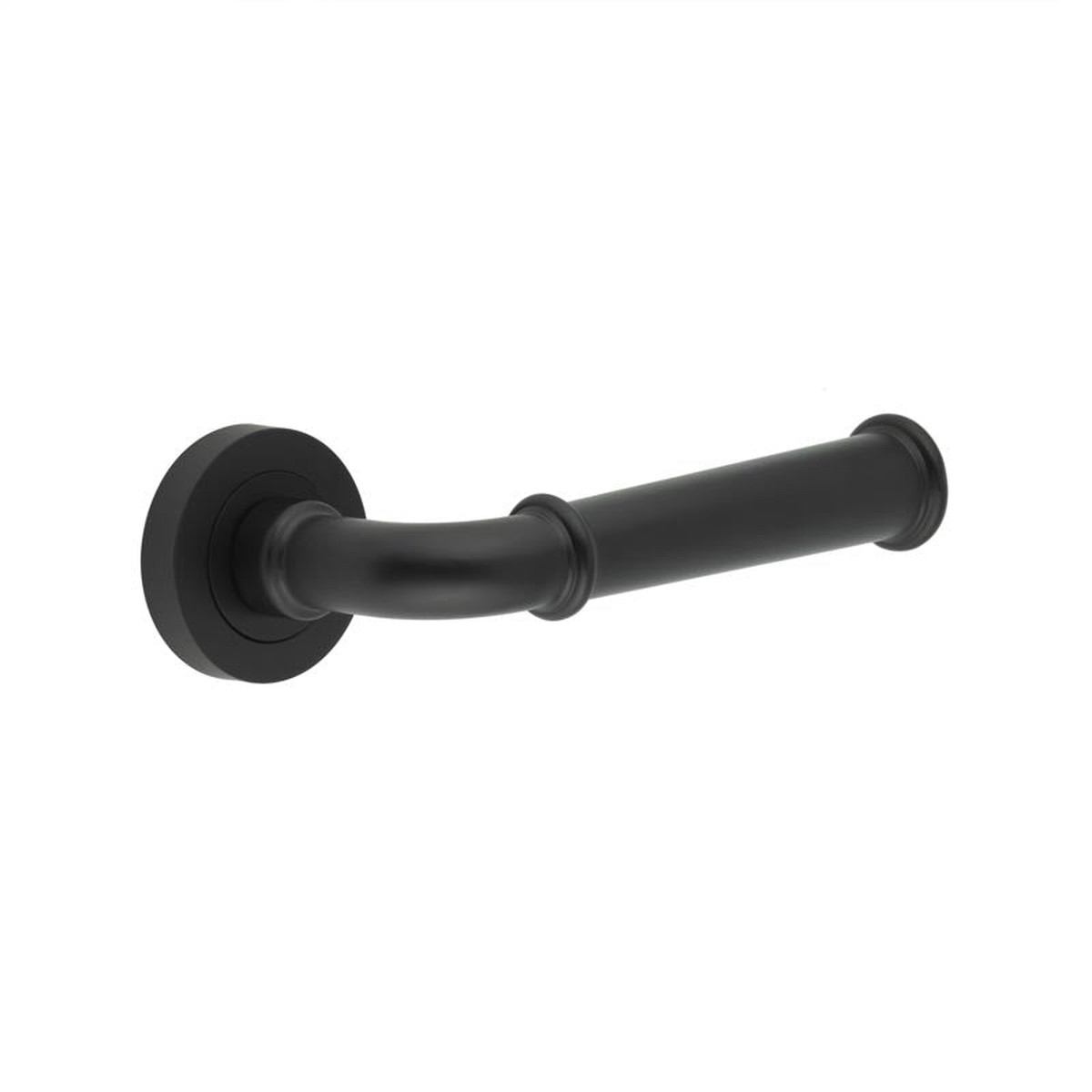 Frelan - Classic Matt Black Lever on rose
