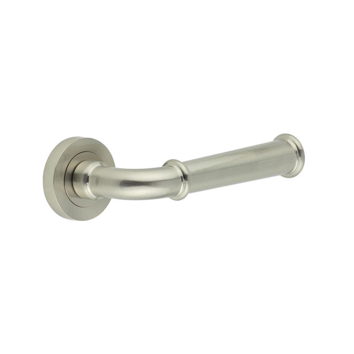 Frelan - Classic Satin Nickel Lever on rose