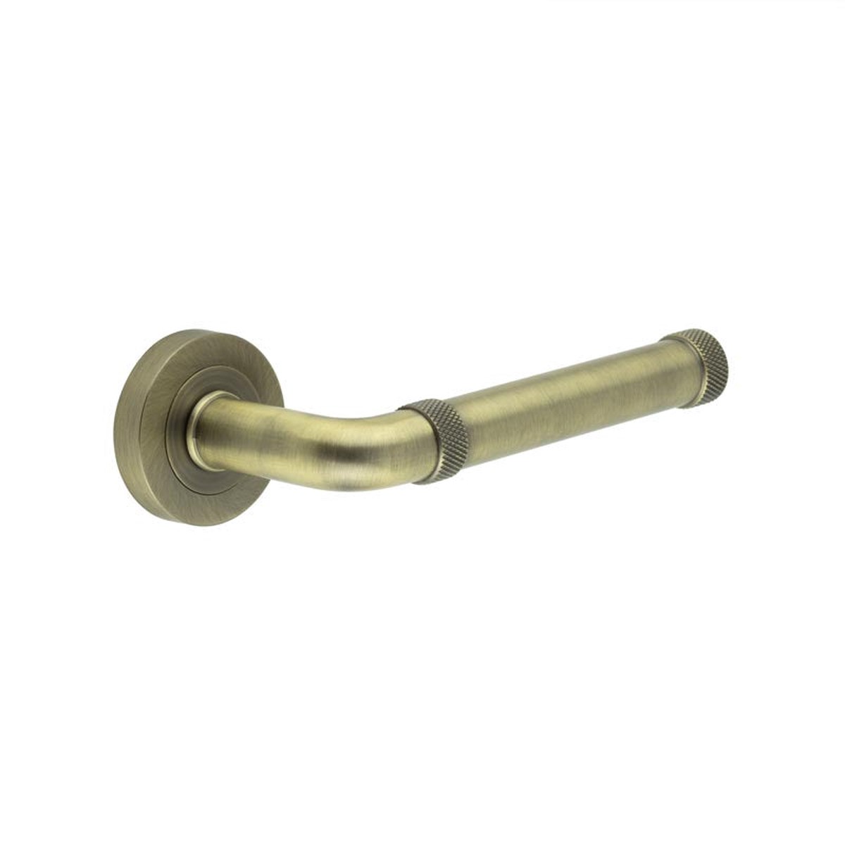 Frelan - Midtown Antique Brass lever on rose