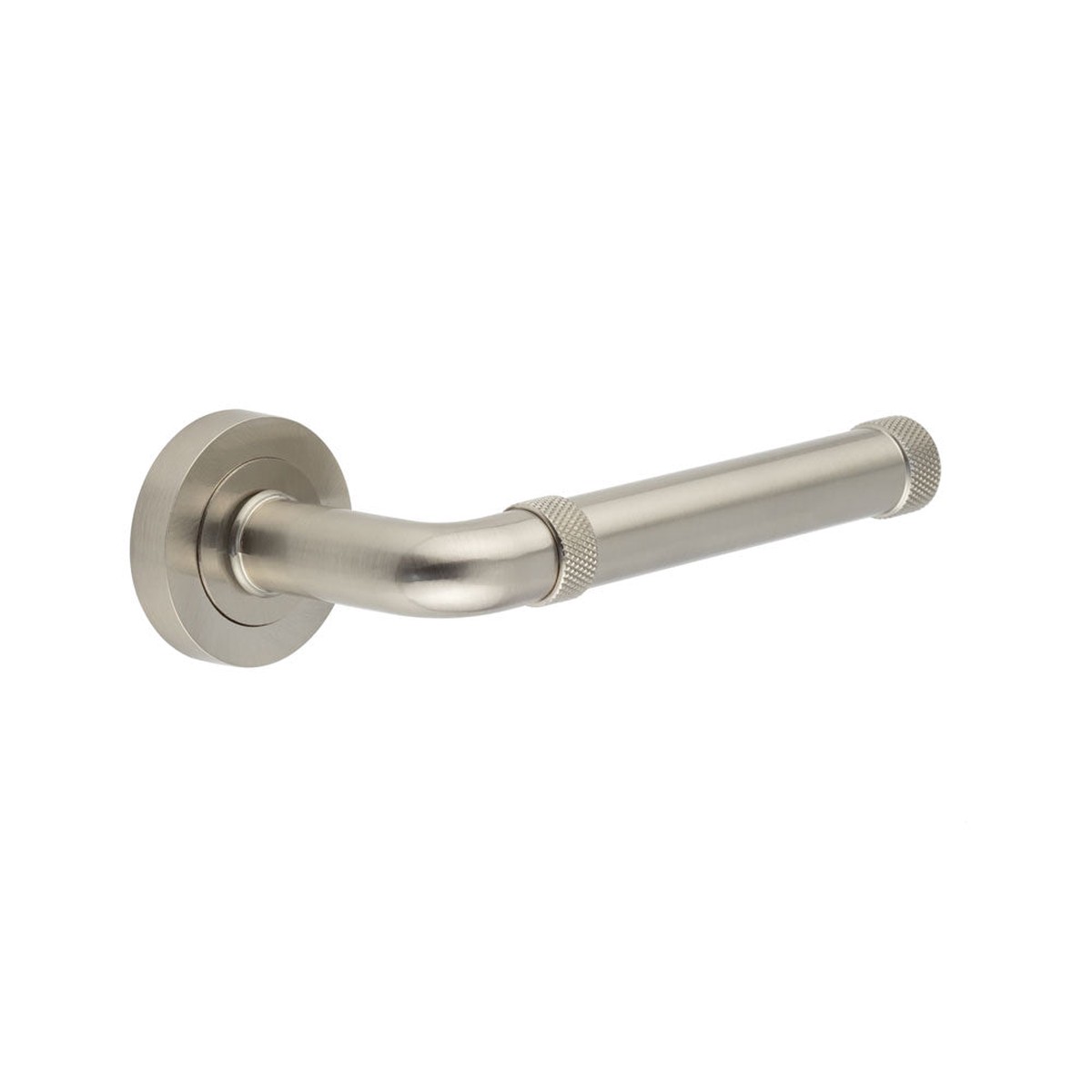 Frelan - Midtown Satin Nickel lever on rose