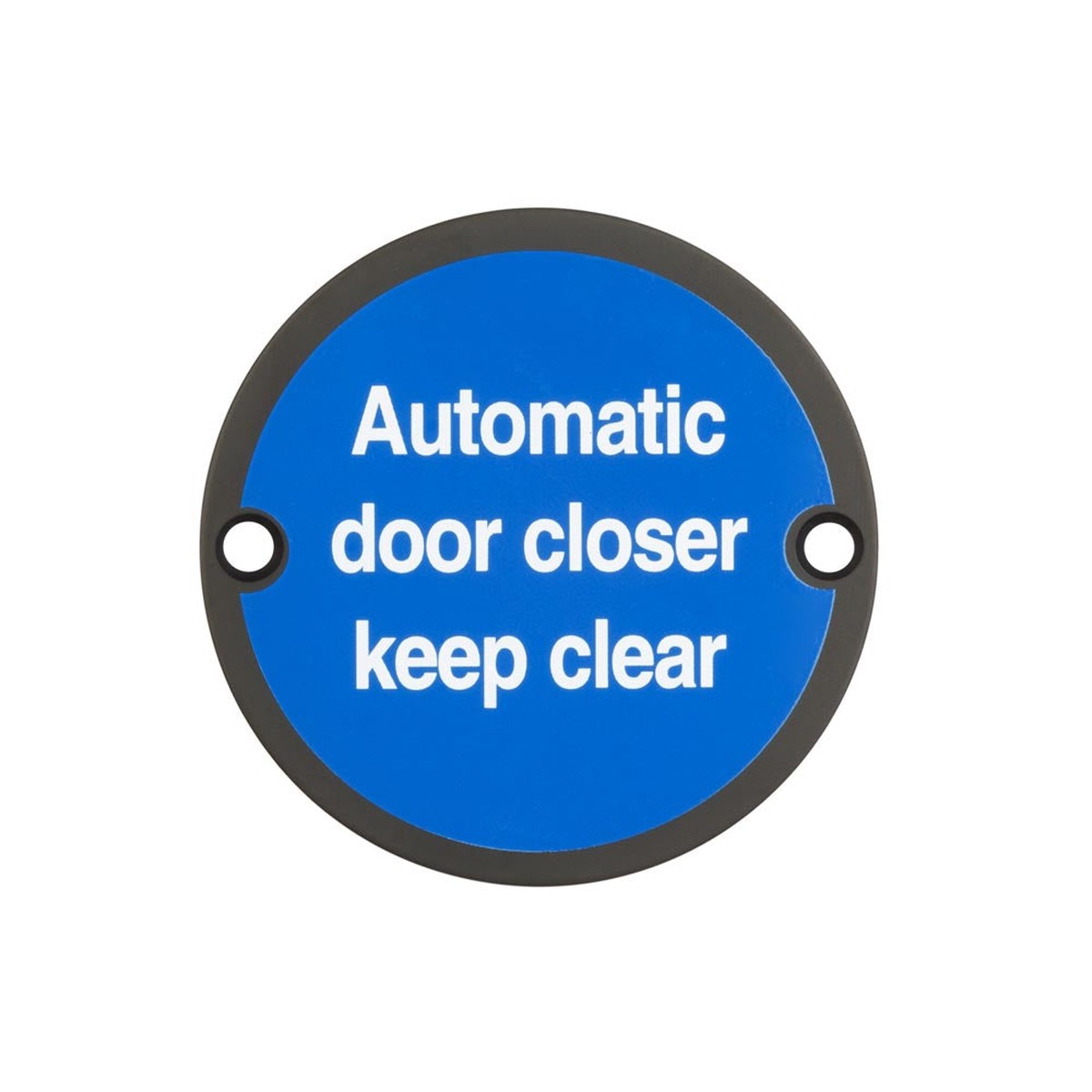 Frelan - Stainless Steel Automatic Door Closer Keep Clear 75mm Black