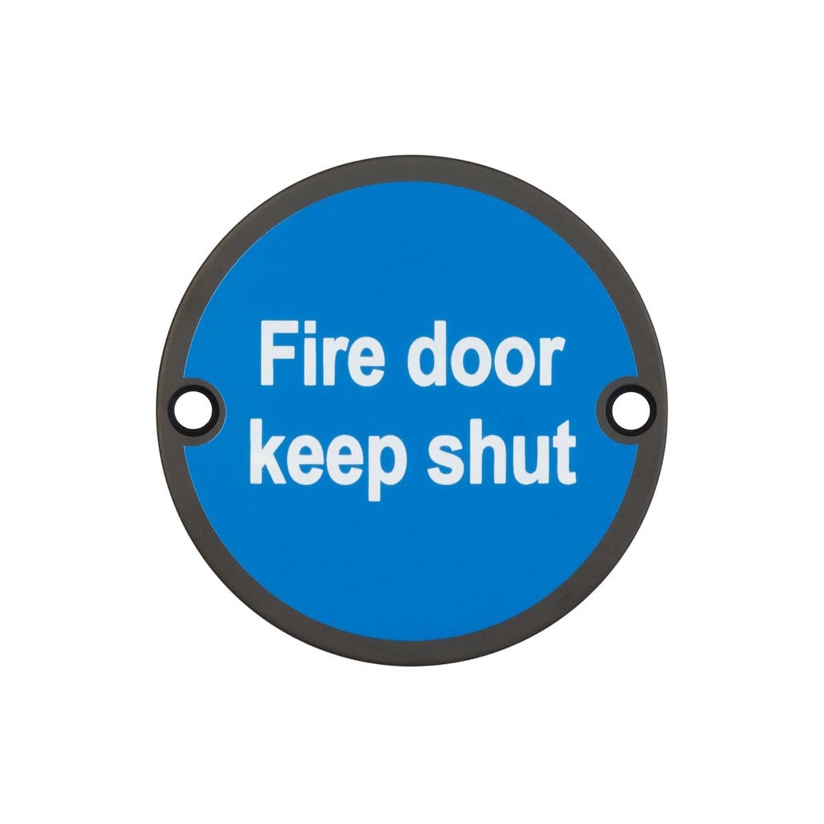 Frelan - Stainless Steel Fire Door Keep Shut 75mm Black