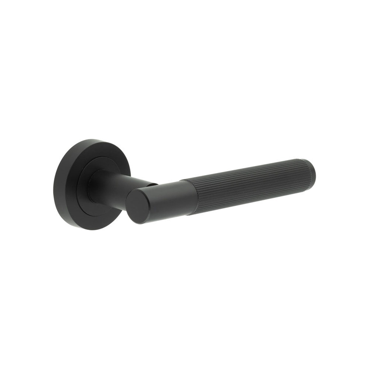 Frelan - Venice Matt Black Lever on rose