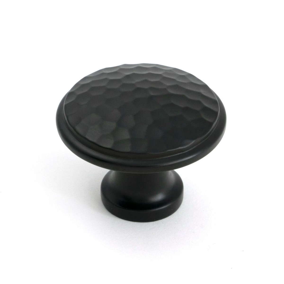 From The Anvil - Aged Bronze Hammered Cabinet Knob - Large