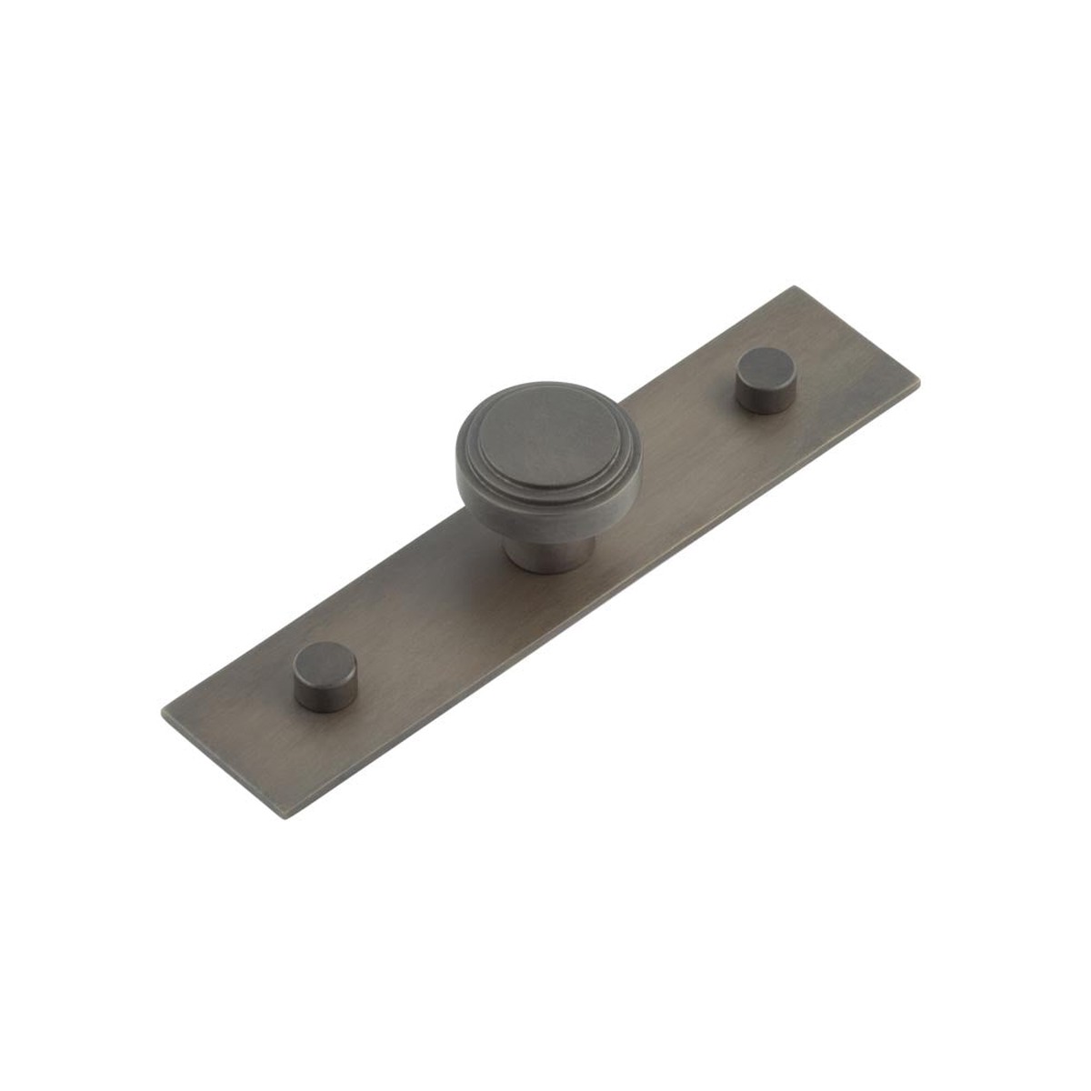 Hoxton - Cropley Cupboard Knobs 30mm Plain Backplate Dark Bronze