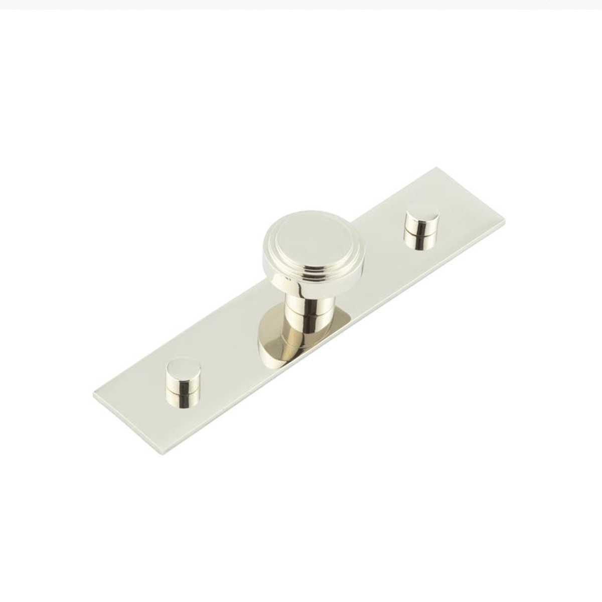 Hoxton - Cropley Cupboard Knobs 30mm Plain Backplate Polished Nickel