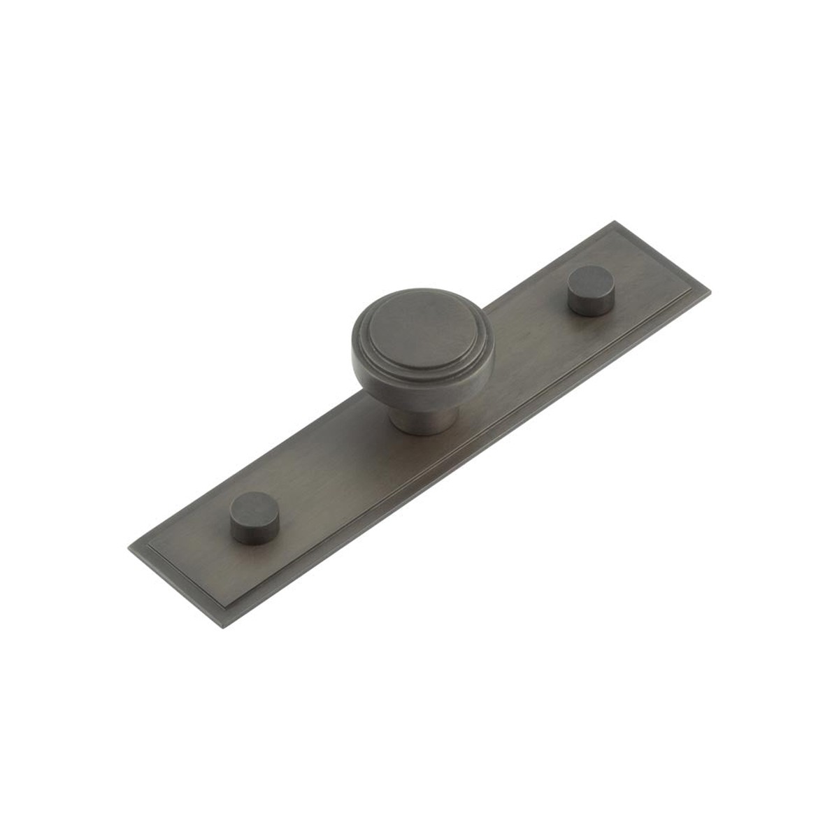 Hoxton - Cropley Cupboard Knobs 30mm Stepped Backplate Dark Bronze