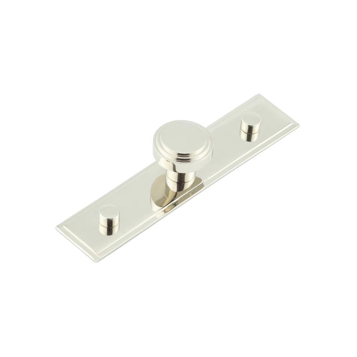 Hoxton - Cropley Cupboard Knobs 30mm Stepped Backplate Polished Nickel