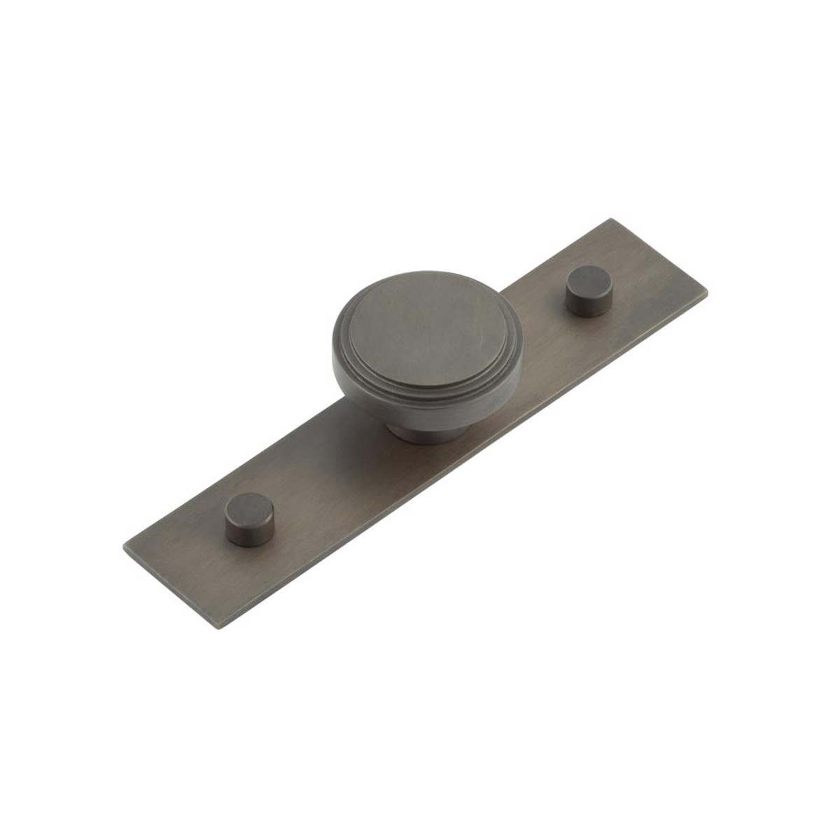 Hoxton - Cropley Cupboard Knobs 40mm Plain Backplate Dark Bronze