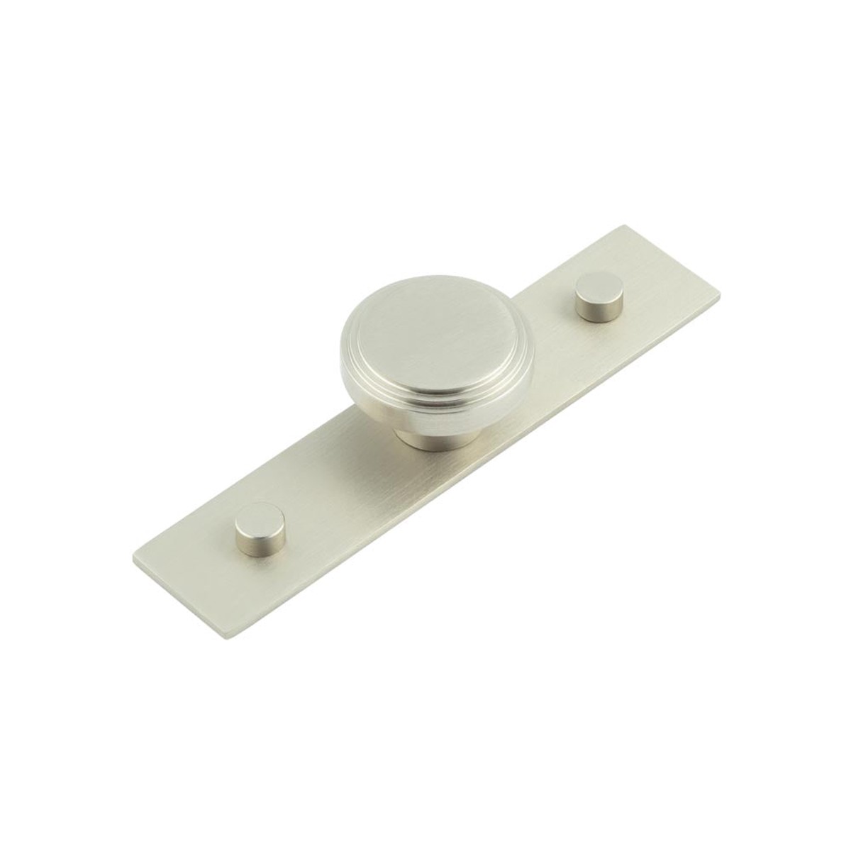 Hoxton - Cropley Cupboard Knobs 40mm Plain Backplate Satin Nickel