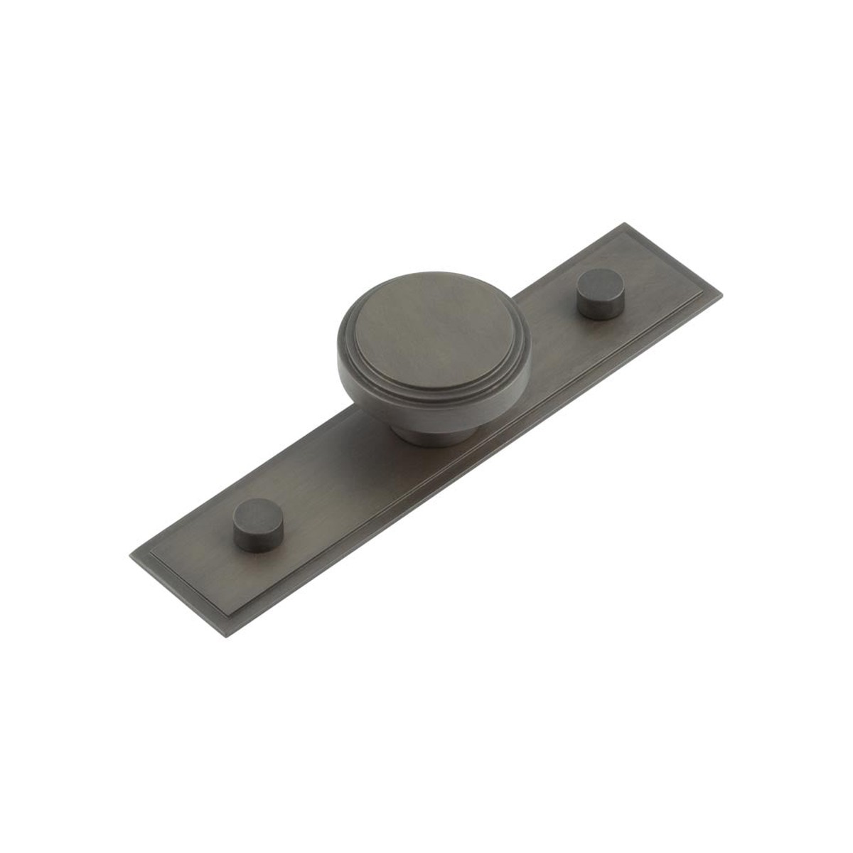 Hoxton - Cropley Cupboard Knobs 40mm Stepped Backplate Dark Bronze