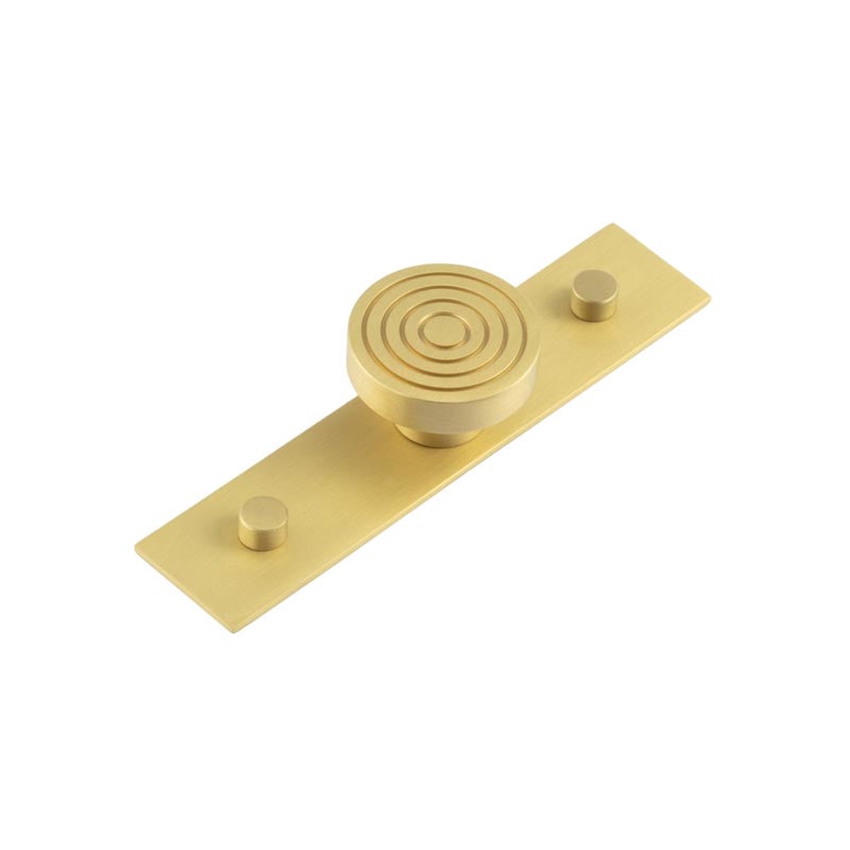 Hoxton - Murray Cupboard Knobs 40mm Plain Backplate Satin Brass