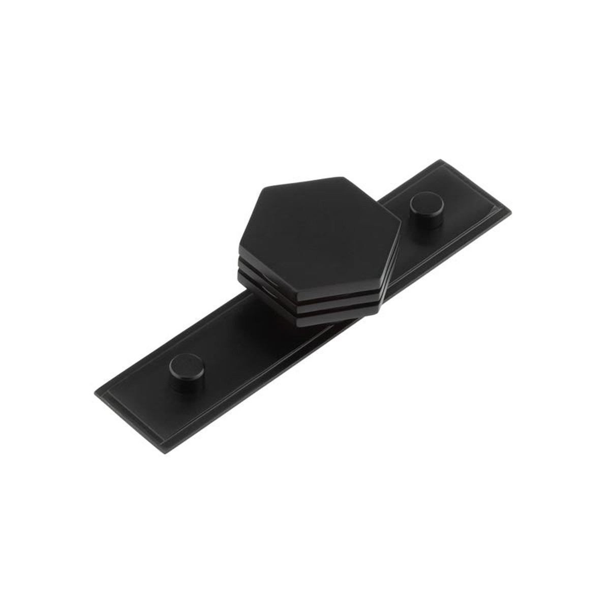 Hoxton - Nile Cupboard Knobs 40mm Stepped Matt Black