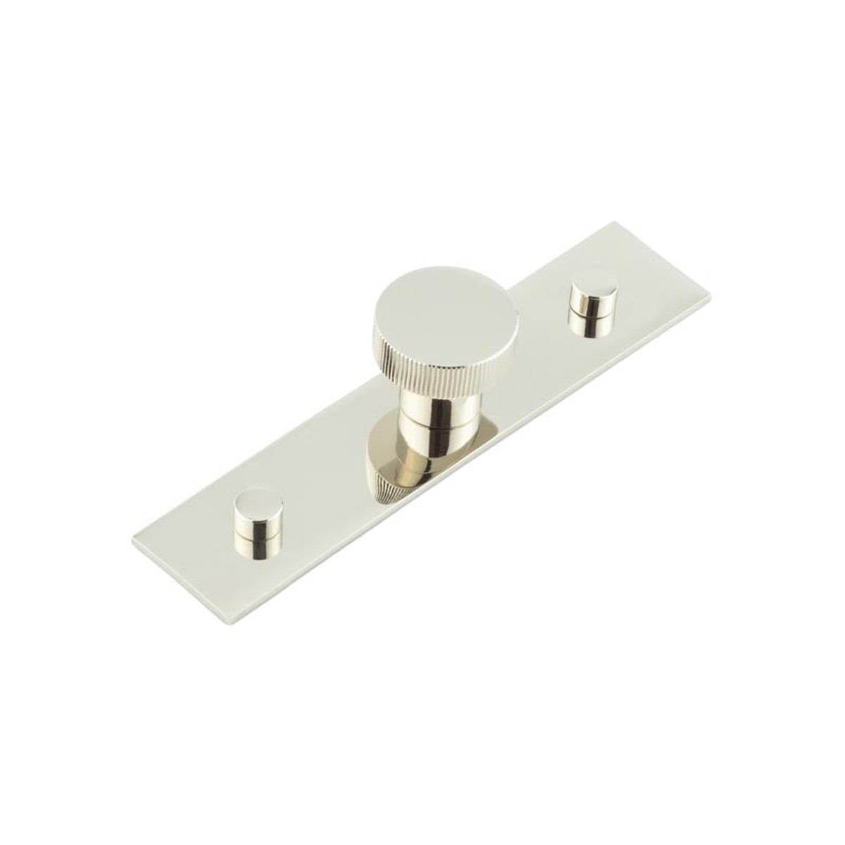 Hoxton - Thaxted Cupboard Knobs 30mm Plain Backplate Polished Nickel