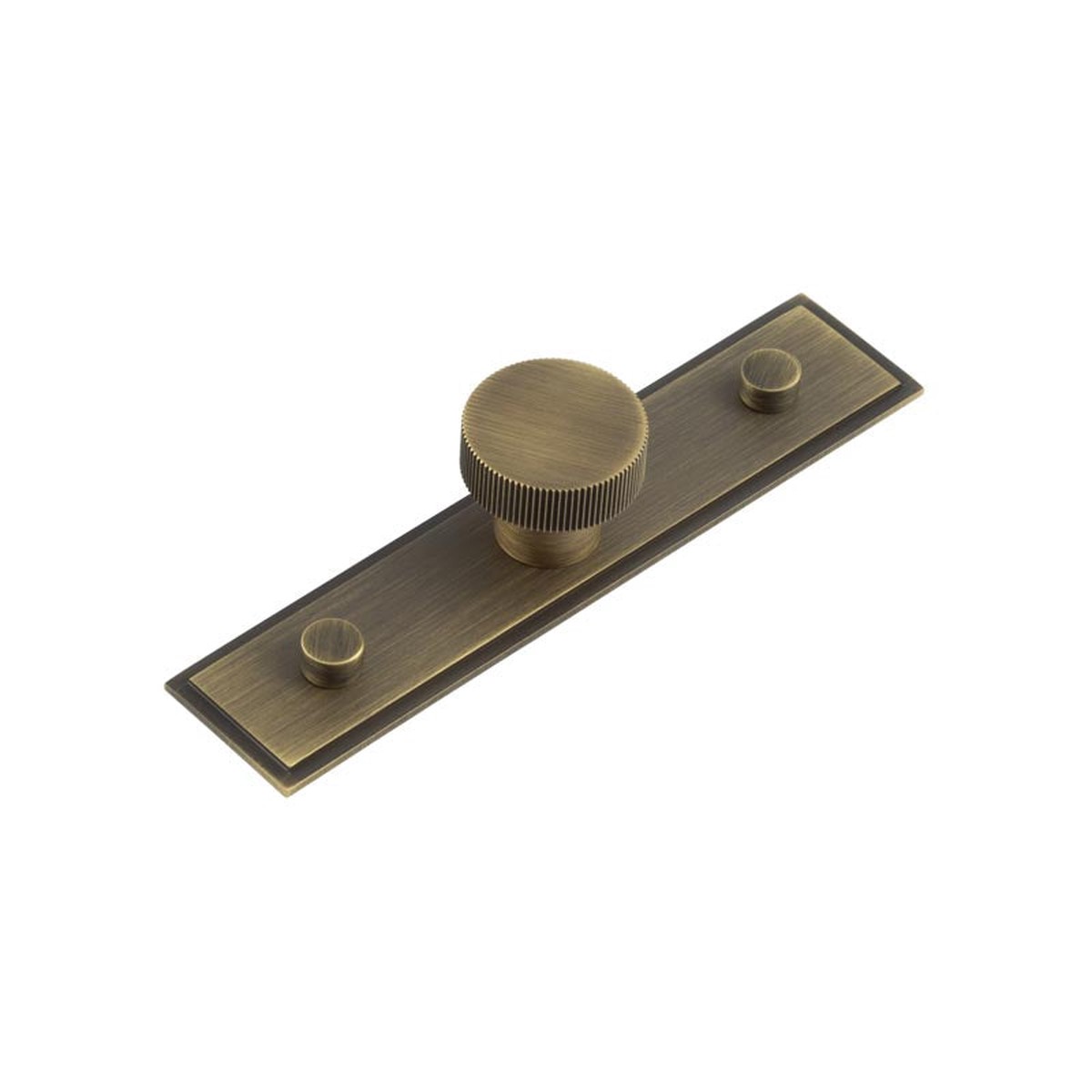 Hoxton - Thaxted Cupboard Knobs 30mm Stepped Backplate Antique Brass