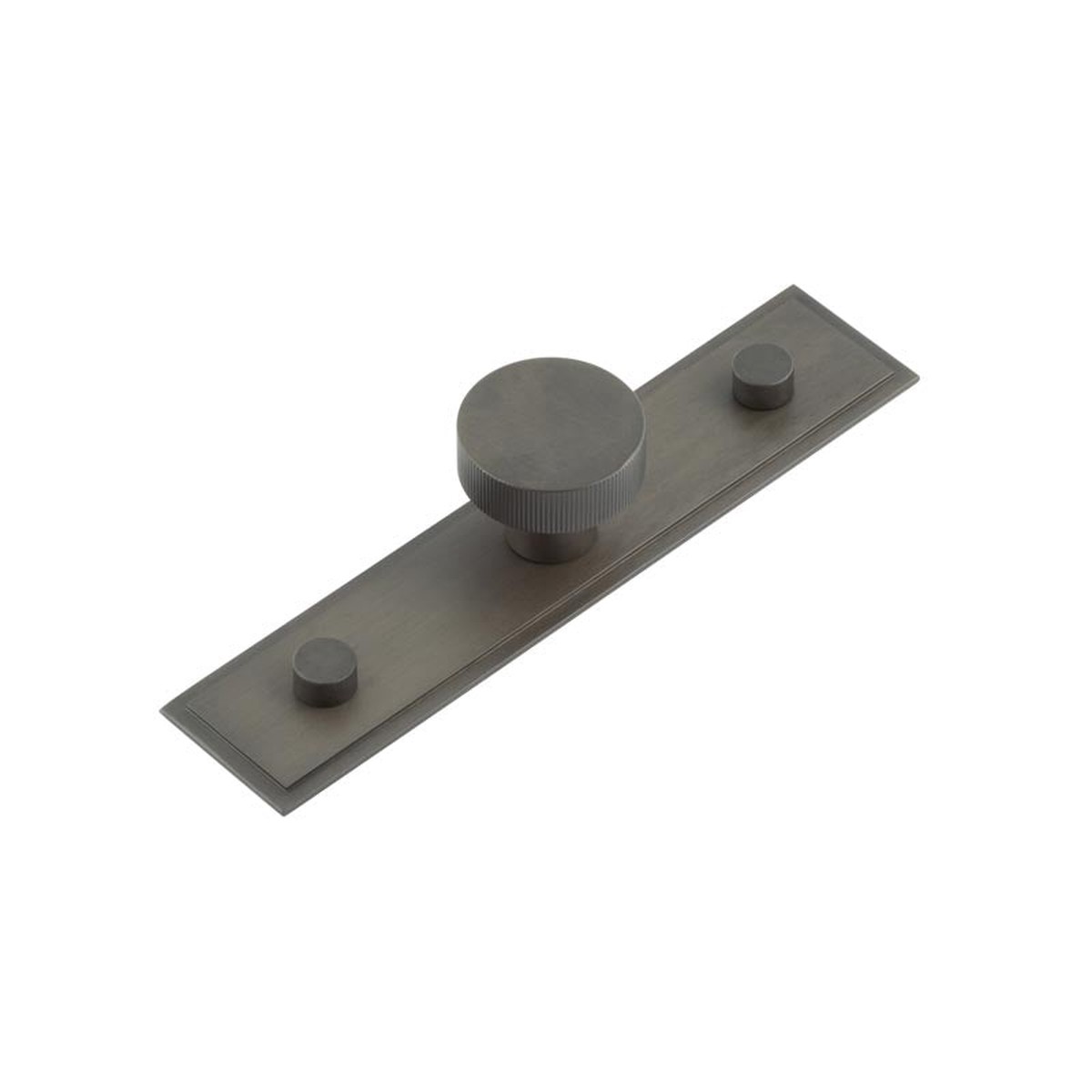 Hoxton - Thaxted Cupboard Knobs 30mm Stepped Backplate Dark Bronze