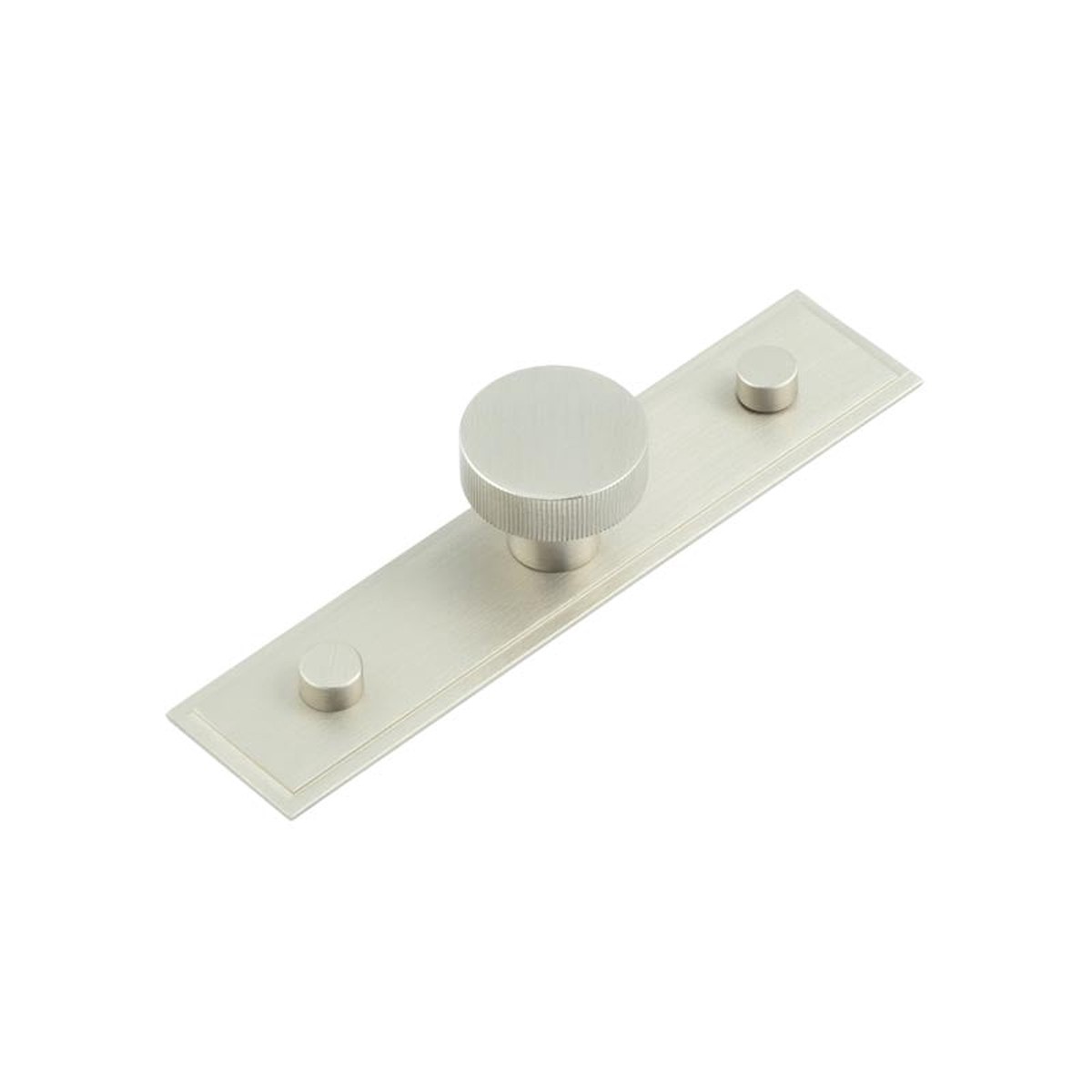 Hoxton - Thaxted Cupboard Knobs 30mm Stepped Backplate Satin Nickel