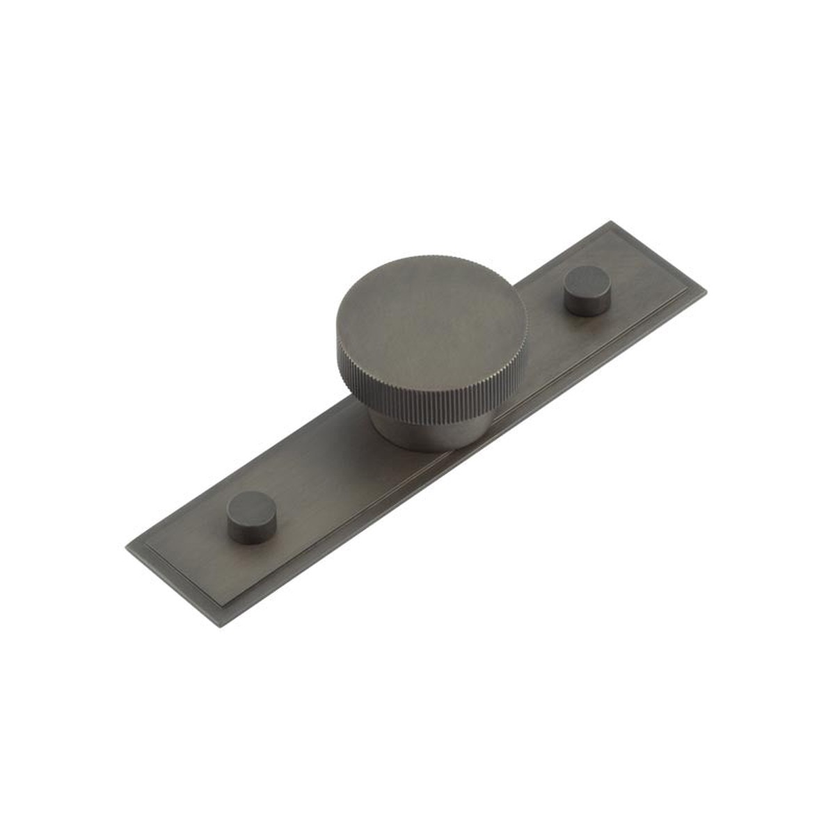 Hoxton - Thaxted Cupboard Knobs 40mm Stepped Backplate Dark Bronze