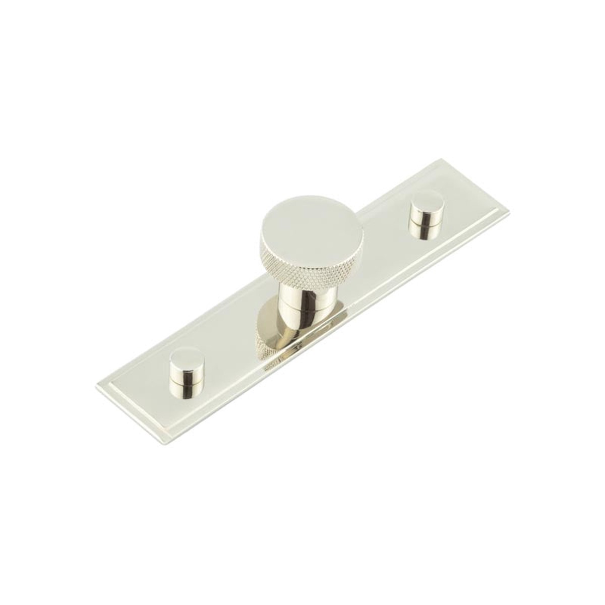 Hoxton - Wenlock Cupboard Knobs 30mm Stepped Backplate Polished Nickel