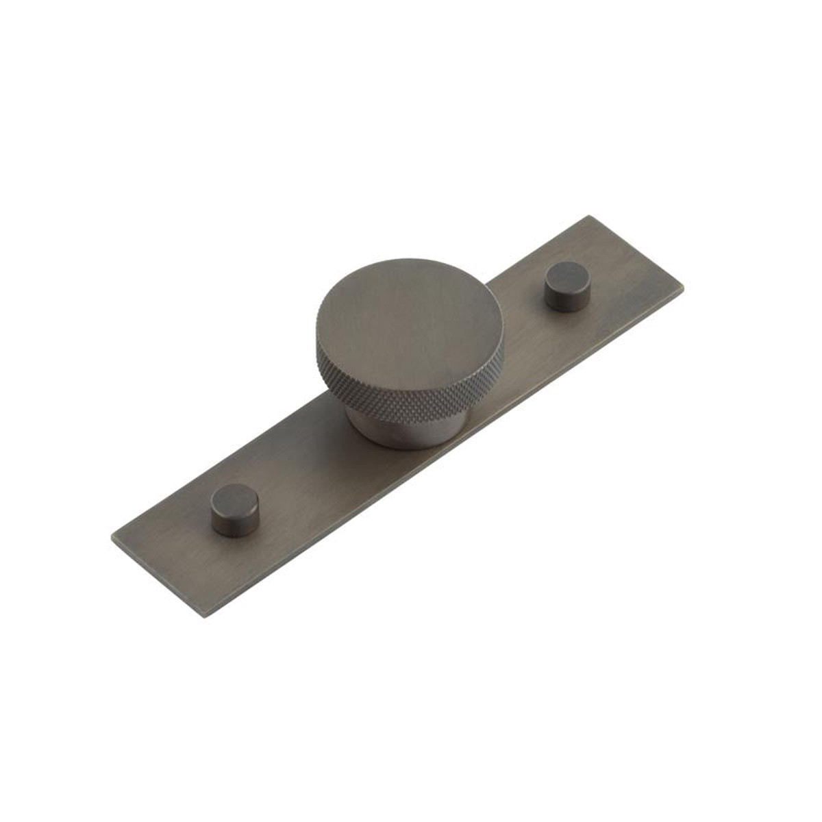 Hoxton - Wenlock Cupboard Knobs 40mm Plain Backplate Dark Bronze