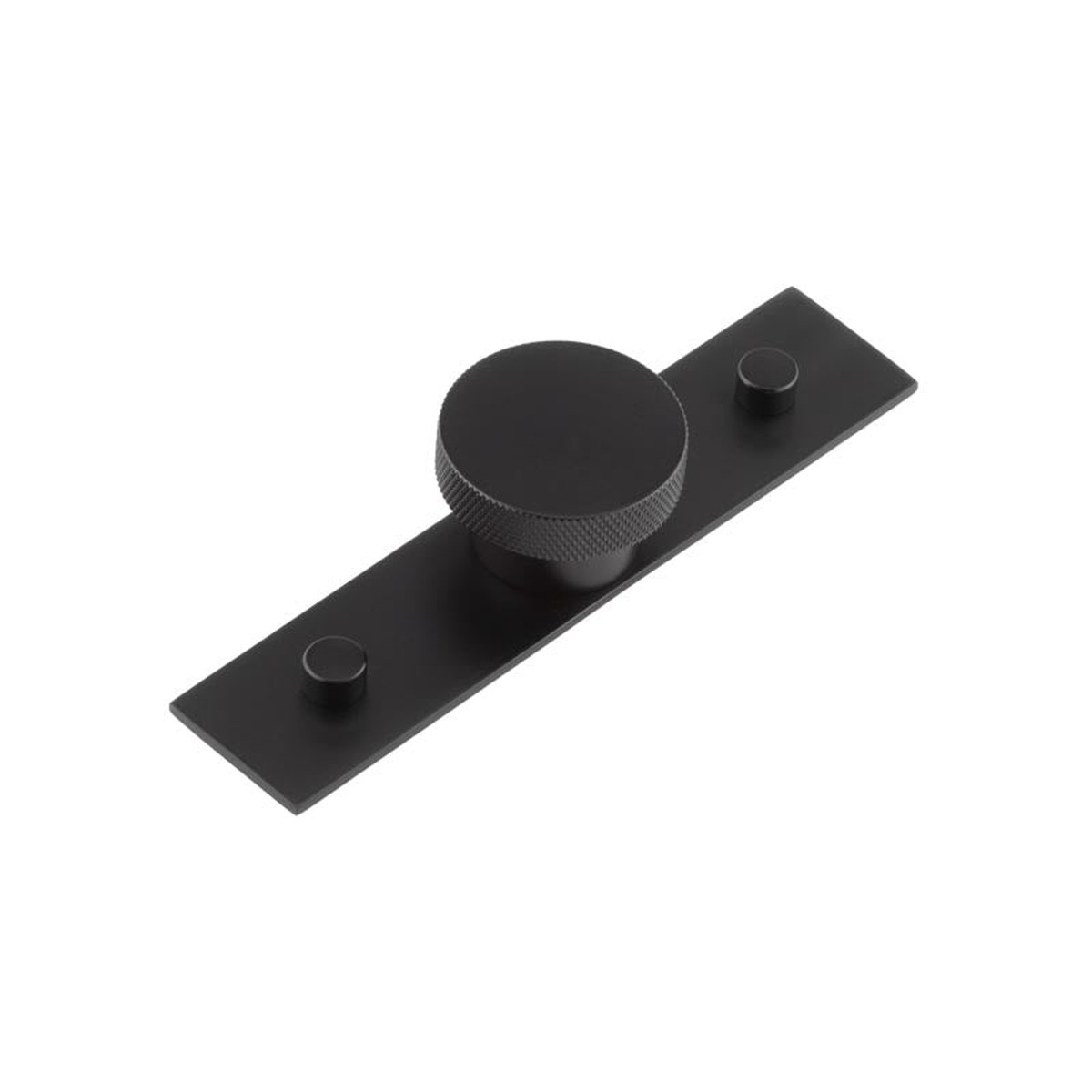 Hoxton - Wenlock Cupboard Knobs 40mm Plain Backplate Matt Black