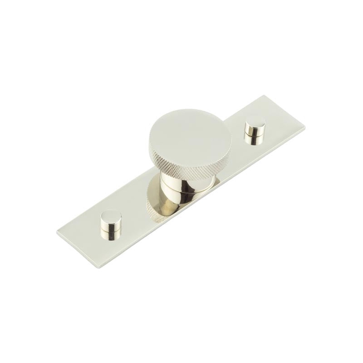 Hoxton - Wenlock Cupboard Knobs 40mm Plain Backplate Polished Nickel