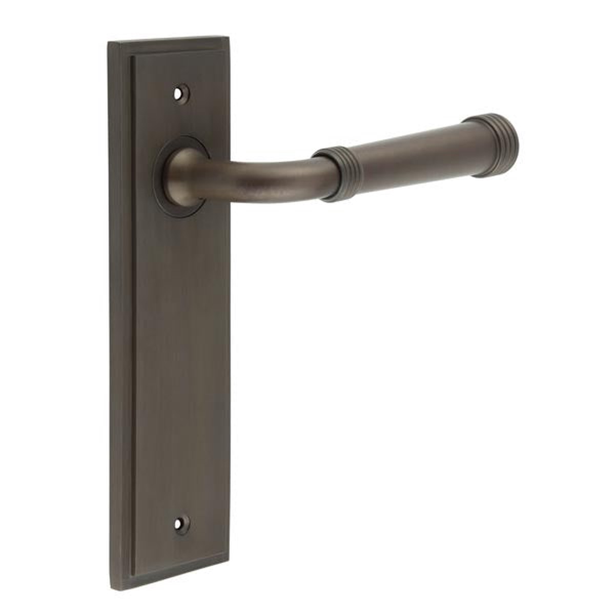 Burlington - Highgate Door Handle Latch Backplate Dark Bronze