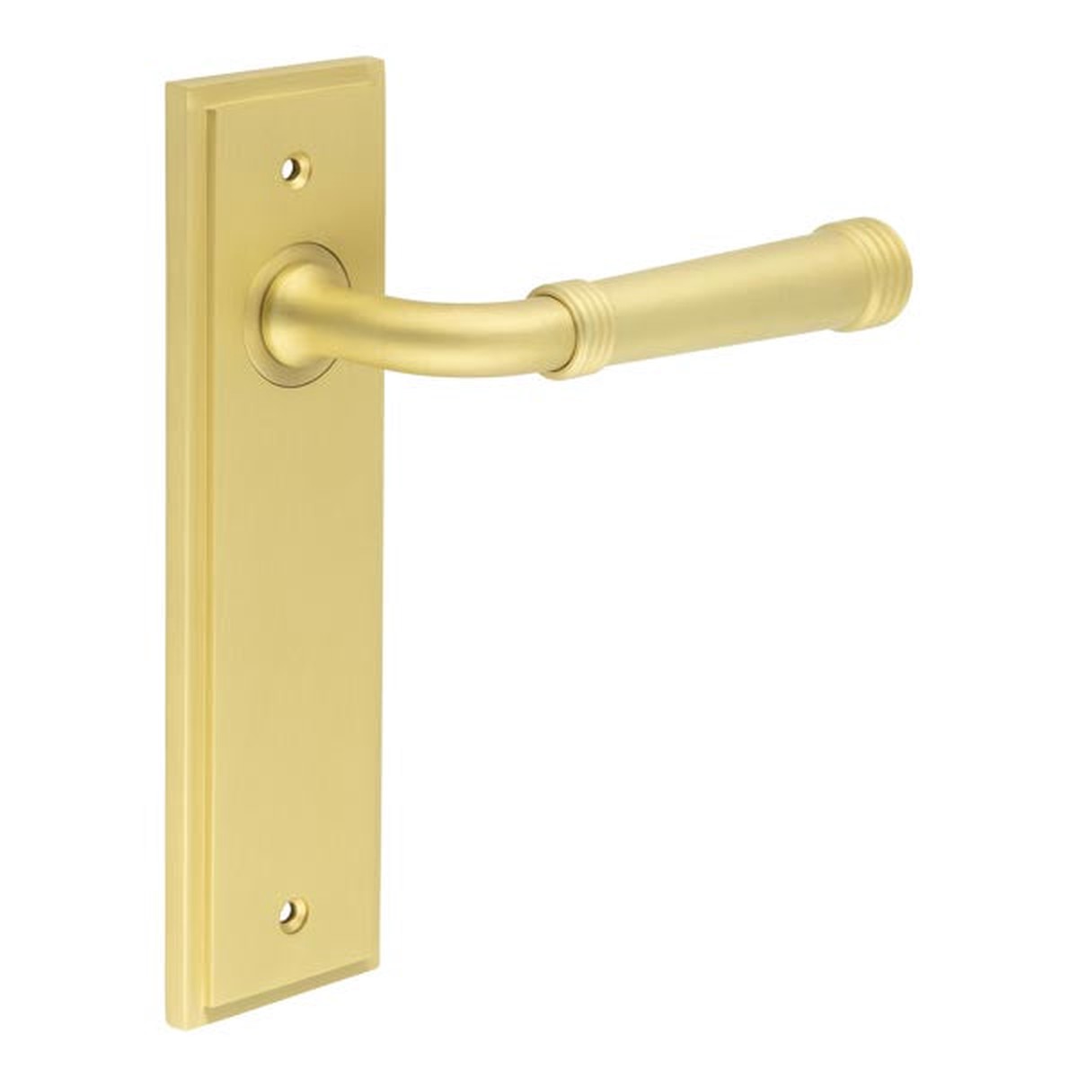 Burlington - Highgate Door Handle Latch Backplate Satin Brass