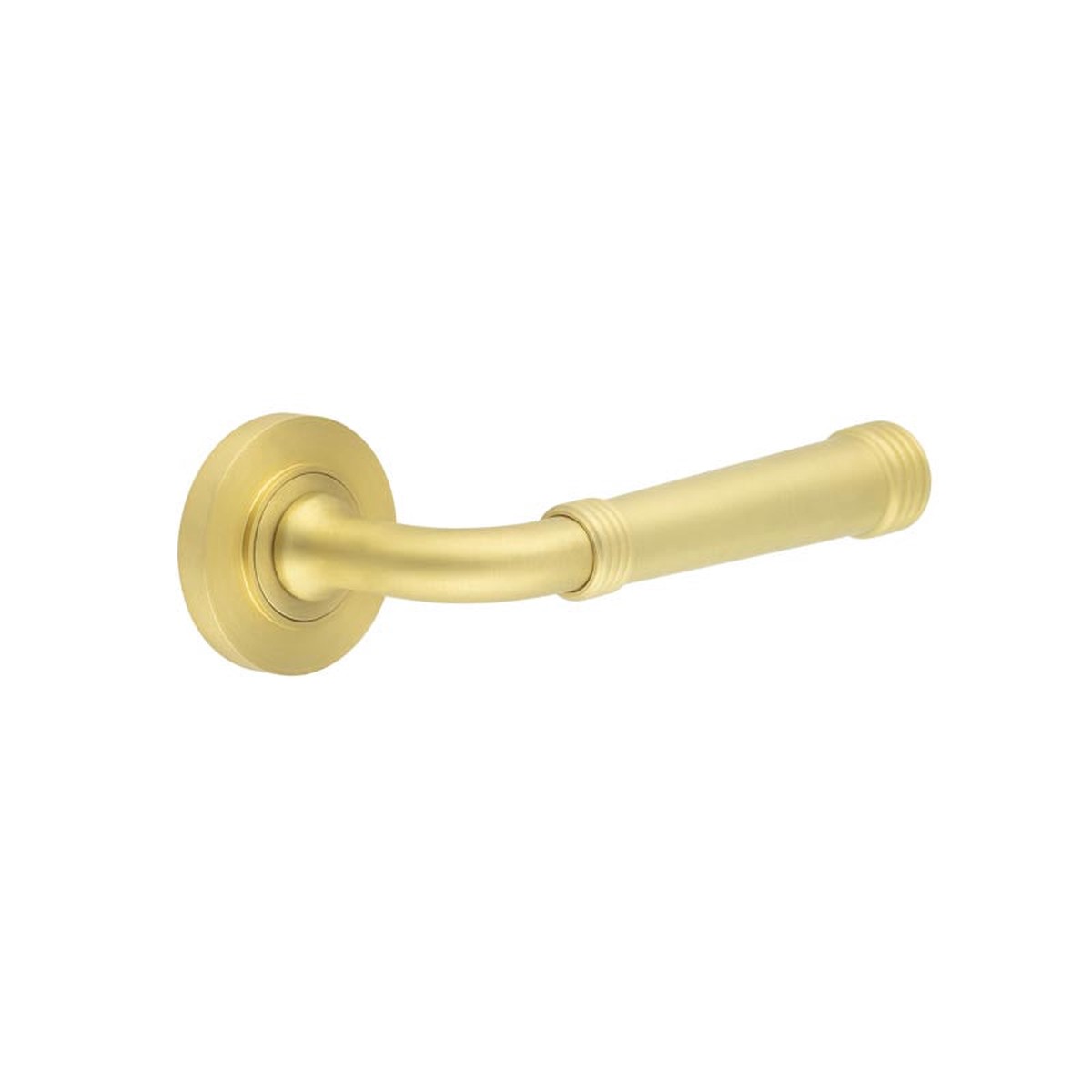 Burlington - Highgate Door Handles Plain Rose Satin Brass