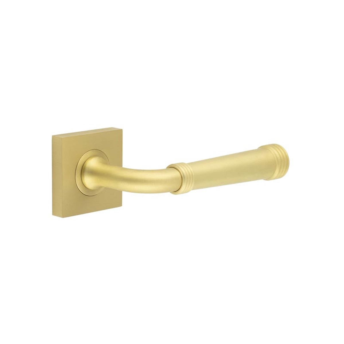 Burlington - Highgate Door Handles Square Plain Satin Brass