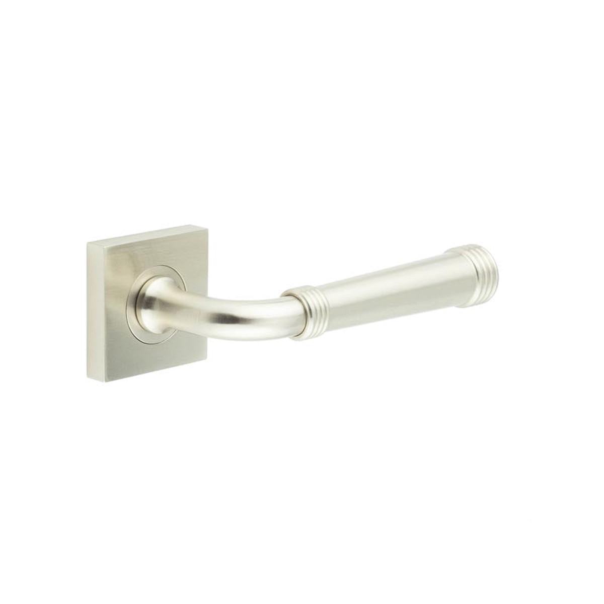 Burlington - Highgate Door Handles Square Plain Satin Nickel