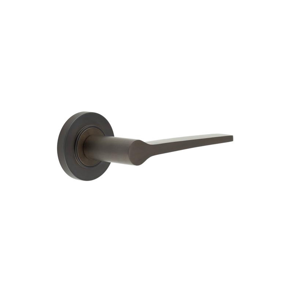 Burlington - Knightsbridge Door Handle on Plain Rose Dark Bronze