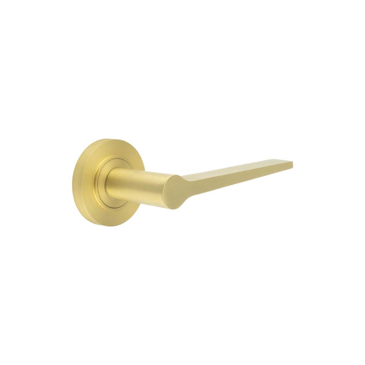 Burlington - Knightsbridge Door Handle on Plain Rose Satin Brass