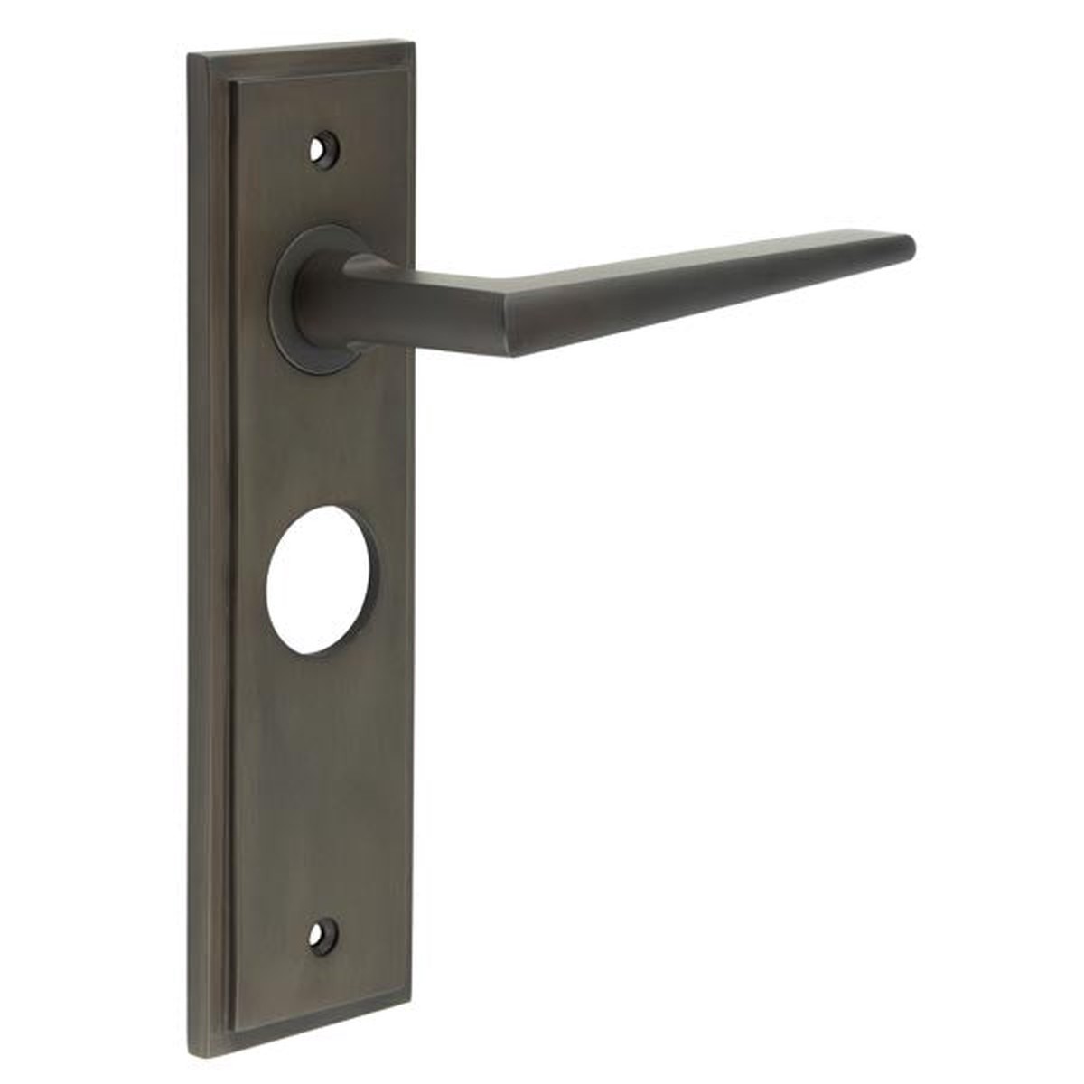 Burlington - Mayfair Door Handle Bathroom Backplate Dark Bronze
