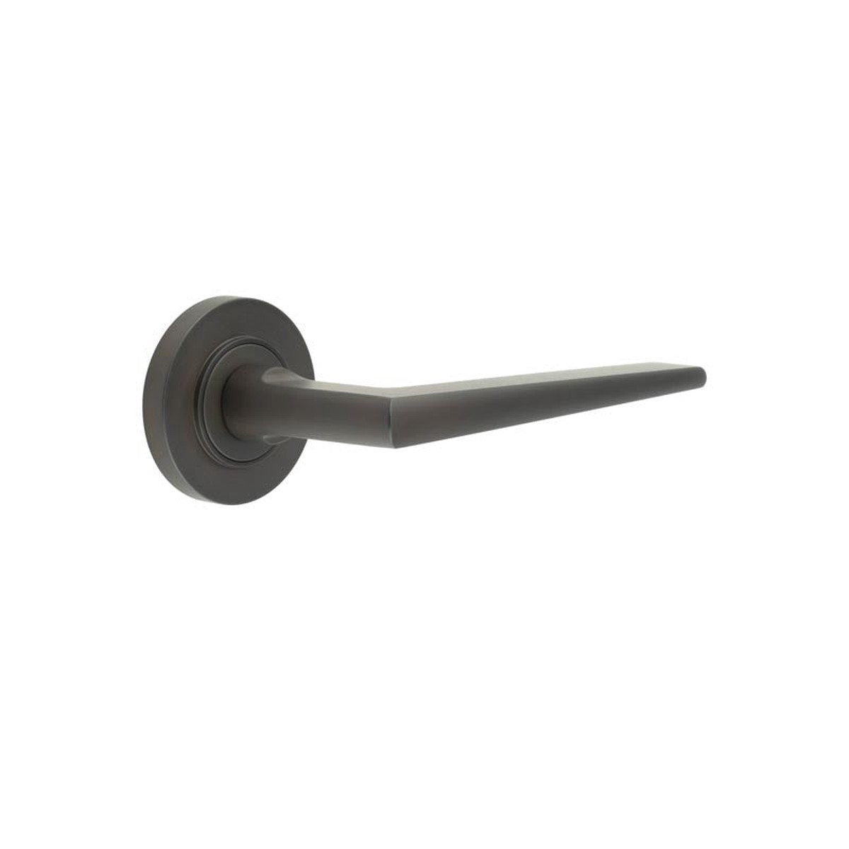 Burlington - Mayfair Door Handle on Plain Rose Dark Bronze