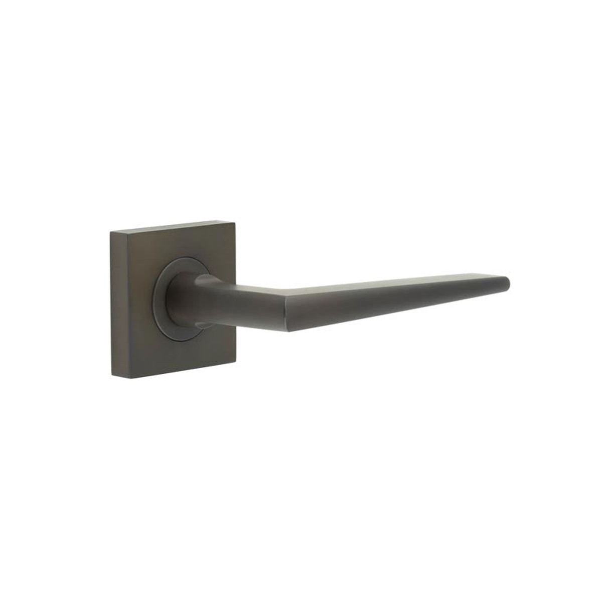 Burlington - Mayfair Door Handle on Square Plain Rose Dark Bronze