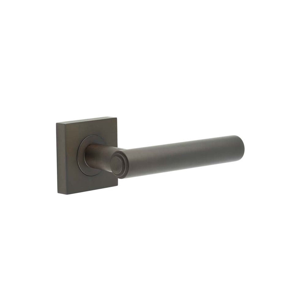 Burlington - Richmond Door Handles Square Plain Dark Bronze
